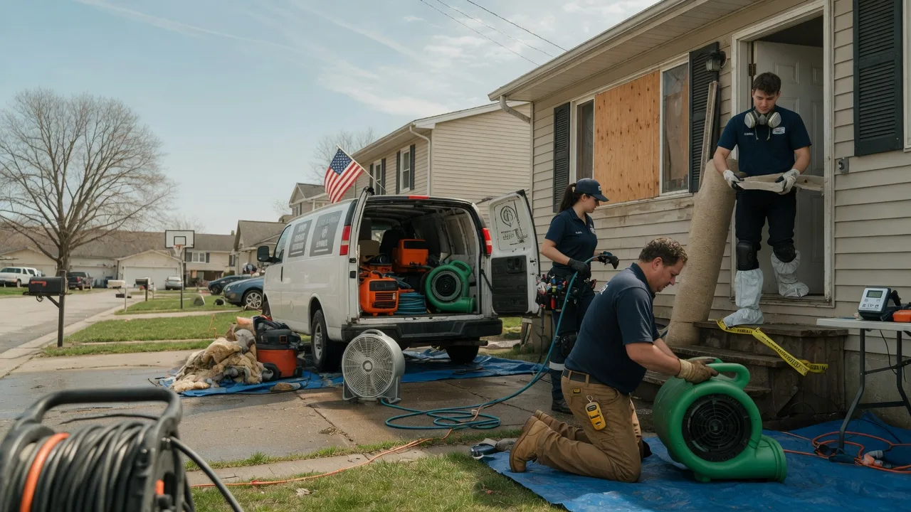 Water Damage Restoration in Media, IL near me